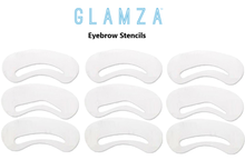 Load image into Gallery viewer, Glamza Eyebrow Stencils 3, 6 or 9 Pack