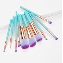 Load image into Gallery viewer, 10pc Makeup Brush Set in Clam Shell Case