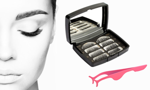 Glamza Magnetic False Eyelashes in Case with Mirror & Applicator