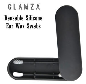 Glamza Twin Swab Reusable Silicone Swabs Ear Wax Cleaner