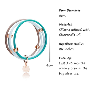 Glamza “Deet Free” Mosquito Repellent Bracelets