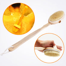 Load image into Gallery viewer, Glamza 2 in 1 Long Handle Bath &amp; Shower Brush &amp; Dry Skin Brush - 2 Options
