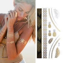 Load image into Gallery viewer, Summer Festival, Fancy Dress &amp; Beach Holiday Metallic Sticker Tattoos