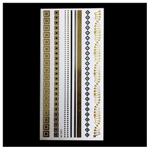 Load image into Gallery viewer, Summer Festival, Fancy Dress &amp; Beach Holiday Metallic Sticker Tattoos