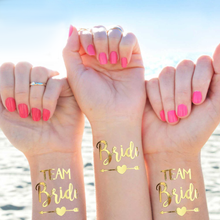 Load image into Gallery viewer, Summer Festival, Fancy Dress &amp; Beach Holiday Metallic Sticker Tattoos