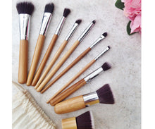 Load image into Gallery viewer, Bamboo Makeup Brush Set - 10pc or 6pc