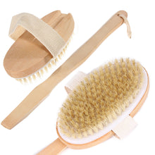 Load image into Gallery viewer, Glamza 2 in 1 Long Handle Bath &amp; Shower Brush &amp; Dry Skin Brush - 2 Options