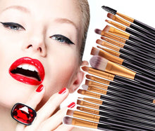 Load image into Gallery viewer, Glamza 20pc Makeup Brush Set - Black