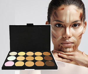 Glamza 20pc White Eye And 15pc Contour Palette Brush Set