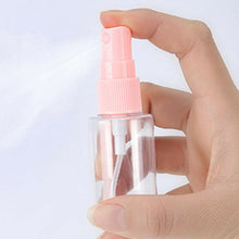 Load image into Gallery viewer, Glamza 9-Piece Travel Bottle Set with Carry Bag – Pink or Green Lids | Free UK Delivery