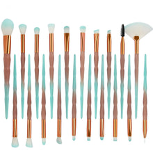 Load image into Gallery viewer, 20pc Diamond Make Up Brush Sets - 2 Colour Choices