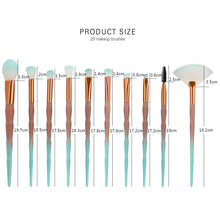 Load image into Gallery viewer, 20pc Diamond Make Up Brush Sets - 2 Colour Choices