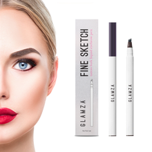 Load image into Gallery viewer, Glamza Fine Sketch Tattoo Fork Liquid Eyebrow Pens - 3 Colours