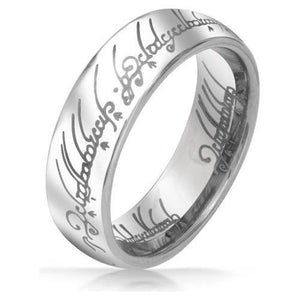 Inscribed Gold and Silver Rings