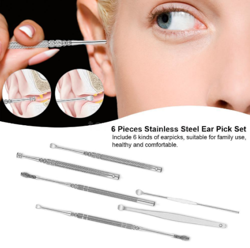 Glamza 6pc Ear Wax Removal Kit