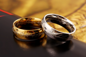 Inscribed Gold and Silver Rings