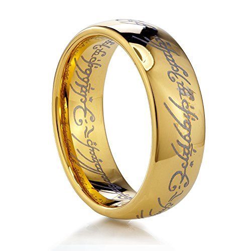 Inscribed Gold and Silver Rings