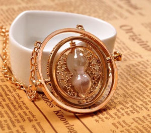Harry Potter Inspired 'Sands of Time' Necklaces in Gold Colour