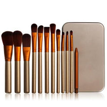 Load image into Gallery viewer, 12pc Brush Set With Metal Storage Case