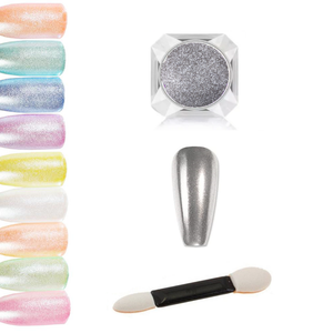 Silver Glitter Nail Dust